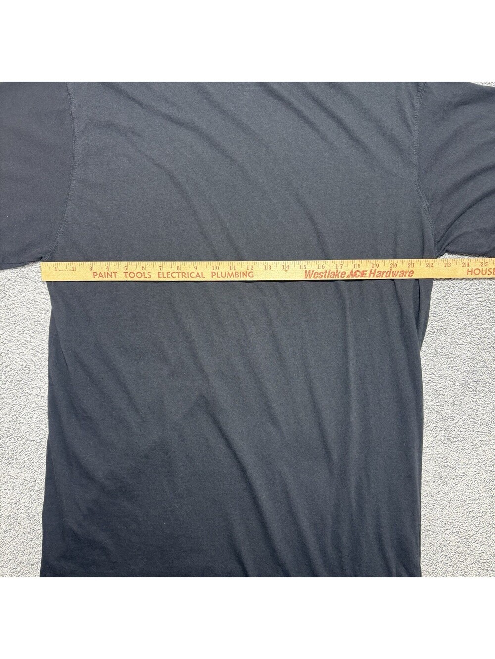 CHAMPION Men’s XL 100% Cotton Solid Black T-shirt - Picture 11 of 12